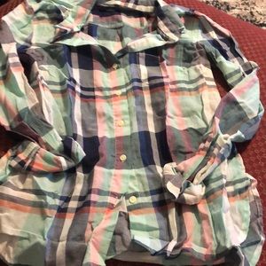 🍂Old navy classic plaid size xs top
